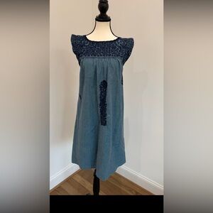 💙 Mi Golondrina Mexican Embroidered Dress – XS 💙